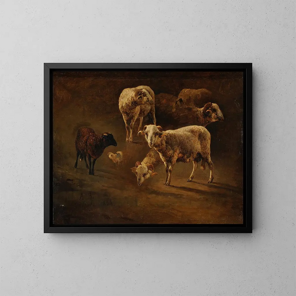 Bliers - Jacques-Raymond Brascassat — gerahmtes Bild an der Wand