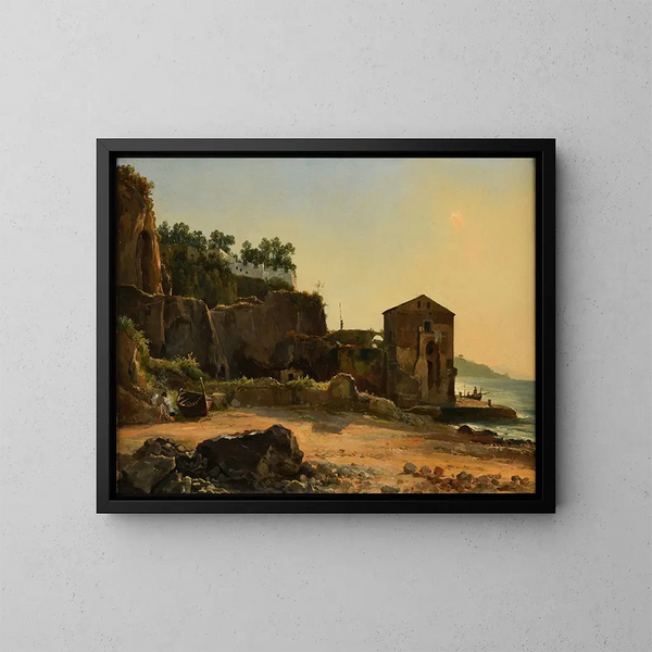 Meeresküste - Jacques-Raymond Brascassat — gerahmtes Bild an der Wand
