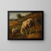 Schafe und Mutterschafe beim Weiden - Jacques-Raymond Brascassat — gerahmtes Bild an der Wand