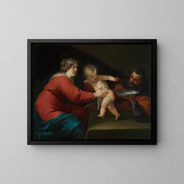 Sainte Famille - Jacques Blanchard — gerahmtes Bild an der Wand
