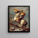 Napoleon überquert die Alpen - Jacques Louis David — gerahmtes Bild an der Wand