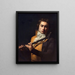 Portrait Of Flutist François Devienne - Jacques Louis David — gerahmtes Bild an der Wand