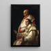Portrait des Papstes Pius VII und des Kardinals Caprara - Jacques Louis David — gerahmtes Bild an der Wand