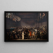 Das Schwur des Tennisplatzes am 20. Juni 1789 - Jacques Louis David — gerahmtes Bild an der Wand