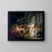 La Mort de Sénèque - Jacques Louis David — gerahmtes Bild an der Wand