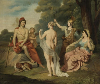 Der Urteil des Paris - Jacques Louis David — Ansicht des Kunstwerks