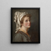 Junge Frau mit Turban - Jacques Louis David — gerahmtes Bild an der Wand