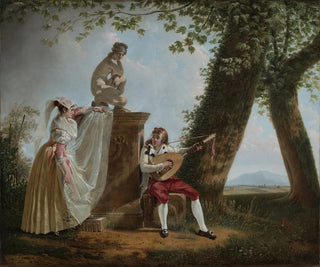 Jacques Sablet - Serenade in a Roman park landscape.webp