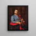 Portrait des Major-Feldherrn der Stadt, Leutnant Ludwig Reitz-Brachelli 1854-1937 - Jacques Sternfeld — gerahmtes Bild an der Wand