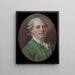 Unbekannter Mann - Jacques Thouron — gerahmtes Bild an der Wand