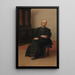 Portrait eines alten Priesters - Jacques de Lalaing — gerahmtes Bild an der Wand