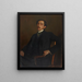 Portrait von Maurice Barrès - Jacques-Émile Blanche — gerahmtes Bild an der Wand