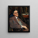 Portrait von James Joyce 1882-1941 Künstler - Jacques-Émile Blanche — gerahmtes Bild an der Wand