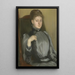 Portrait einer Frau - Jacques-Émile Blanche — gerahmtes Bild an der Wand