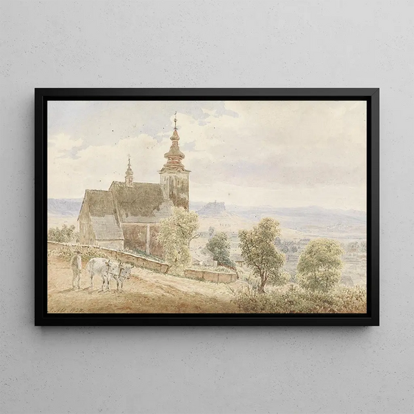 Zips - Jakob Alt — gerahmtes Bild an der Wand