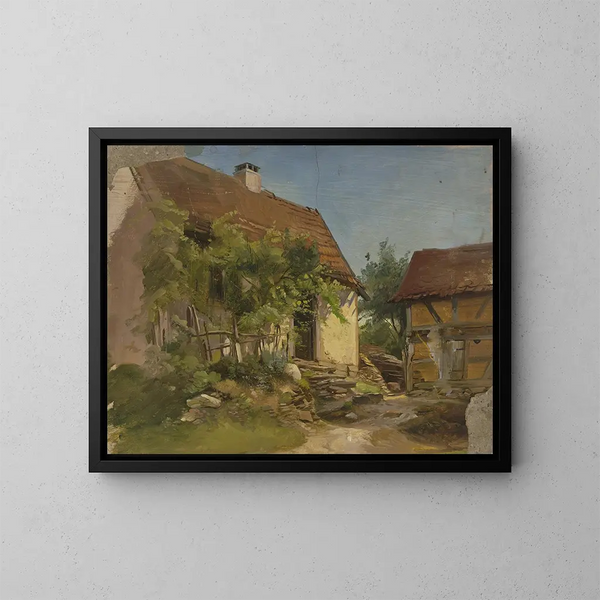 Ferme - Jakob Becker — gerahmtes Bild an der Wand
