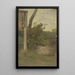 Prairie avec petit mur - Jakob Becker — gerahmtes Bild an der Wand