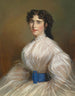 Portrait einer Dame in weißem Kleid - Jakob Franz Nitschner — Ansicht des Kunstwerks