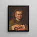 Portrait von Agnès, der Tochter des Künstlers - Jakob Grünenwald — gerahmtes Bild an der Wand