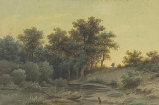 Jakob Maurer - Waldrand mit Flu im Abendlicht.webp