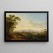 Ansicht der Kirchen S. Agnese fuori le mura und S. Costanza in Rom - Jakob Philipp Hackert — gerahmtes Bild an der Wand