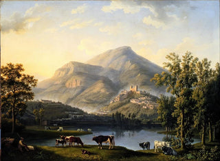 Landschaft mit Blick auf Itri - Jakob Philipp Hackert — Ansicht des Kunstwerks