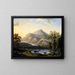 Landschaft mit Blick auf Itri - Jakob Philipp Hackert — gerahmtes Bild an der Wand