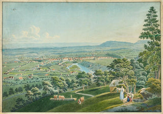 Jakob Samuel Weibel - Ansicht Berns und der Aare vom Gurten aus.webp