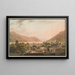 Brienz und der Brienzersee nach Interlaken - Jakob Samuel Weibel — gerahmtes Bild an der Wand