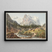 Der Gletscher von Rosenlaui am Berg Scheidegg im Oberhasli-Tal - Jakob Samuel Weibel — gerahmtes Bild an der Wand