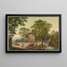 Haus eines Bauernhofs bei Wichtrach - Jakob Samuel Weibel — gerahmtes Bild an der Wand