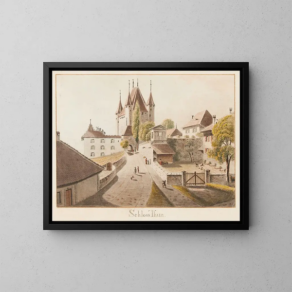 Château de Thoune - Jakob Samuel Weibel — gerahmtes Bild an der Wand