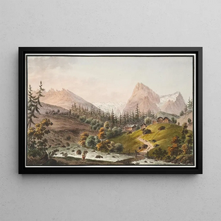 Jakob Samuel Weibel - Ve des Glaciers de Roselouvi sur le Mont Scheidegg dans la Valle dOberhasle.webp