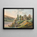 Ansicht des Ringenberg-Schlosses am Brienzersee - Jakob Samuel Weibel — gerahmtes Bild an der Wand