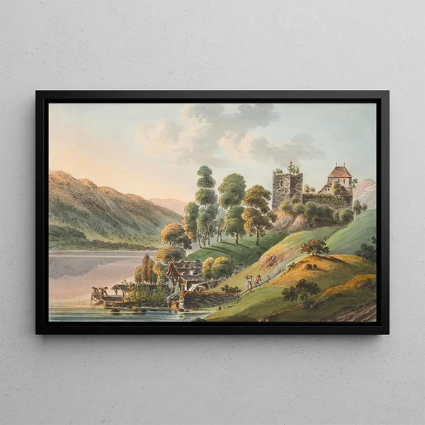 Jakob Samuel Weibel - Vue du Chateau de Ringenberg au Lac de Brienz.webp