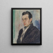 Portrait eines Mannes Yrjö Ramstedt - Jalmari Ruokokoski — gerahmtes Bild an der Wand