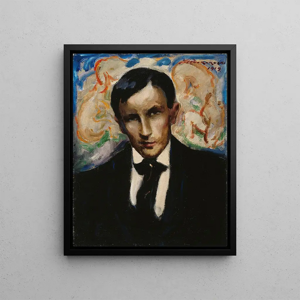 Portrait de Tyko Sallinen - Jalmari Ruokokoski — gerahmtes Bild an der Wand