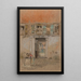 Innenhof am grauen und roten Kanal - James Abbott McNeill Whistler — gerahmtes Bild an der Wand