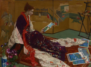 James Abbott McNeill Whistler - Caprice in Purple and Gold The Golden Screen.webp