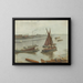 Grau und Silber, das alte Battersea Reach - James Abbott McNeill Whistler — gerahmtes Bild an der Wand