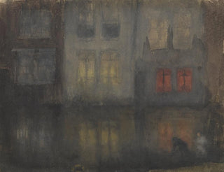 James Abbott McNeill Whistler - Nocturne Black and RedBack Canal Holland.webp
