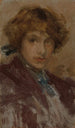 Studie eines Kopfes und Schultern eines jungen Mädchens - James Abbott McNeill Whistler — Ansicht des Kunstwerks