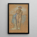 Der Purpurhütchen - James Abbott McNeill Whistler — gerahmtes Bild an der Wand