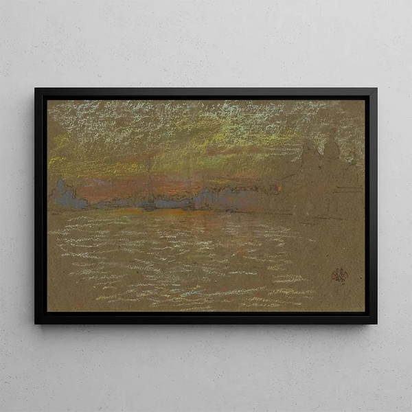 James Abbott McNeill Whistler - The RivaSunset Red and Gold.webp