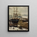 Die Themse unter dem Eis - James Abbott McNeill Whistler — gerahmtes Bild an der Wand