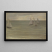 Trouville, grau und grün, das silberne Meer - James Abbott McNeill Whistler — gerahmtes Bild an der Wand