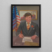 Dennis John Kucinich, Bürgermeister von Cleveland - James C. Kulhanek — gerahmtes Bild an der Wand