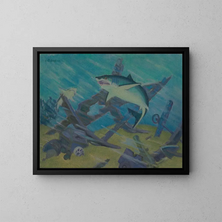 Profondeurs - James C. Kulhanek — gerahmtes Bild an der Wand