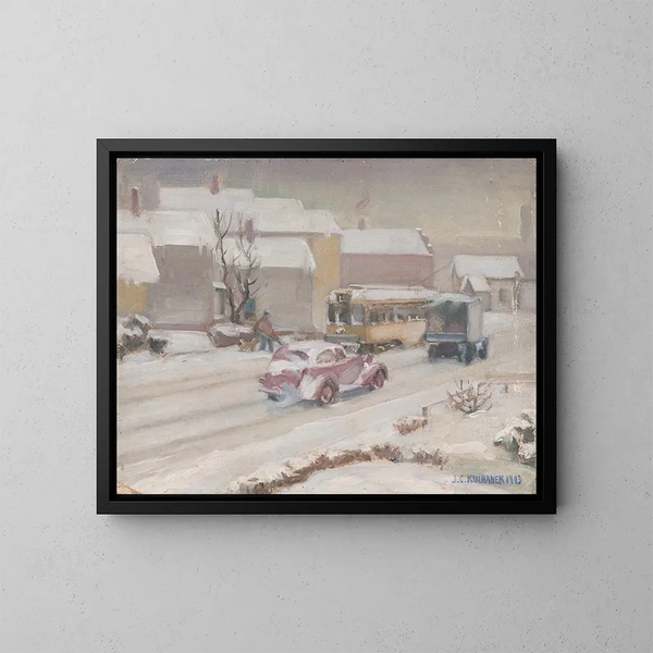 Route Fulton, Cleveland, Ohio - James C. Kulhanek — gerahmtes Bild an der Wand