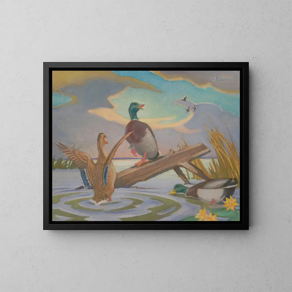 Marais migrateurs - James C. Kulhanek — gerahmtes Bild an der Wand